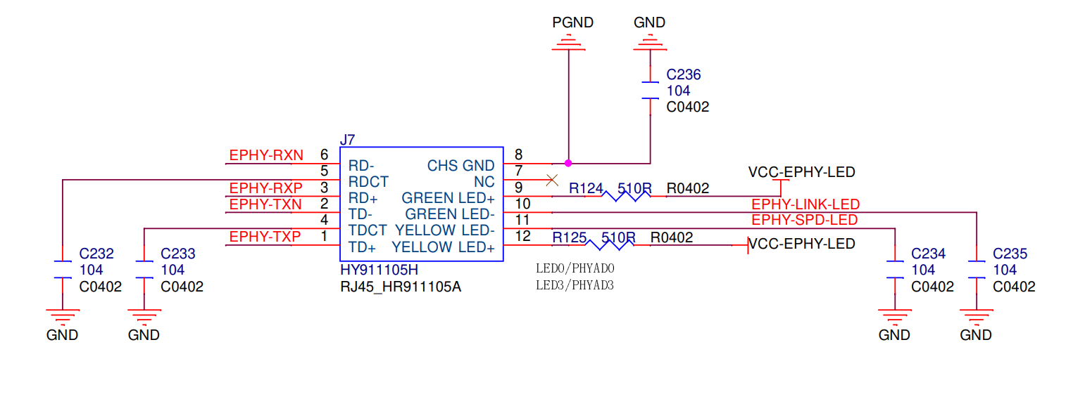 Схема подключения разъема Ethernet