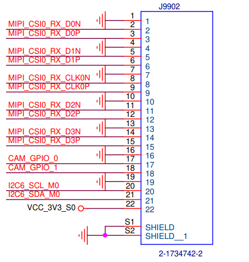 Схема - Разъем CSI Схема Разъем CSI