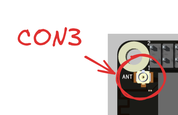 Вид сверху - Разъем для подключения внешней антенны Вид сверху - Разъем для подключения внешней антенны