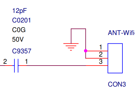 Схема - Разъем для подключения внешней антенны Схема Разъем для подключения внешней антенны