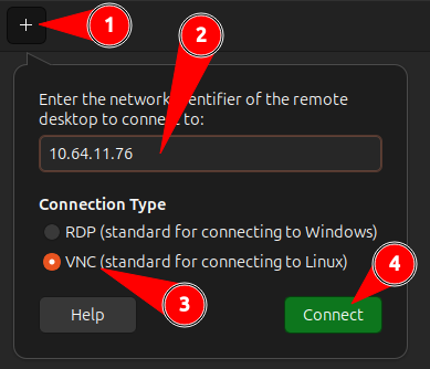 Подключение к репке через gnomeconnections