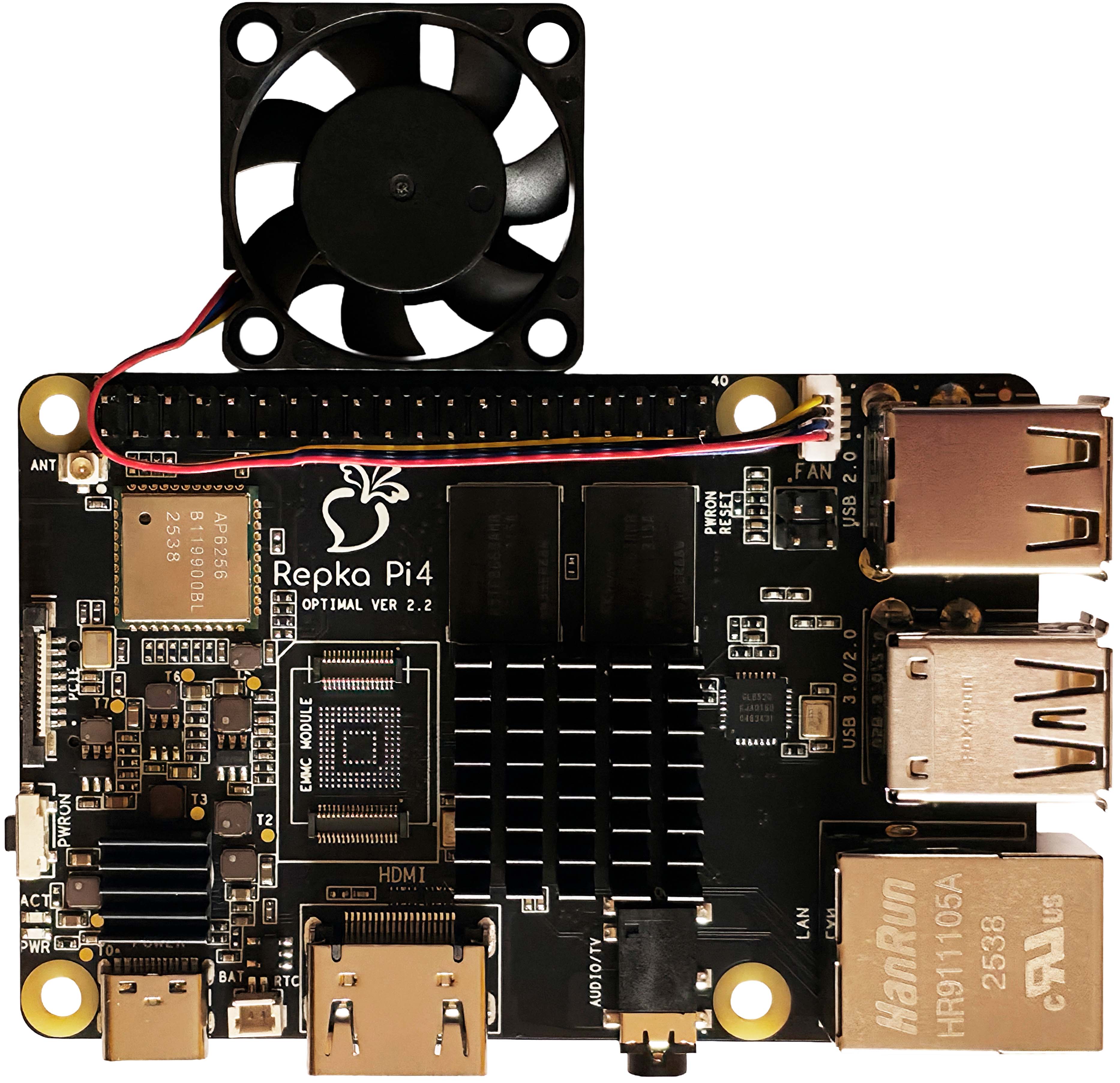 Вентилятор / Кулер  с управлением оборотами  для активного охлаждения одноплатных миникомпьютеров
