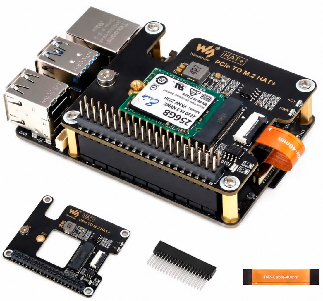 Плата расширения (HAT) PCIe — M.2 для Repka Pi 4/5  